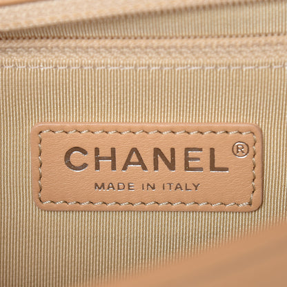 Chanel Calfskin Chevron New Medium Boy Flap Beige 7 of 13