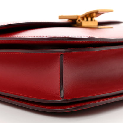 Celine Box Calfskin Medium Classic Box Flap Bag Red 9 of 10
