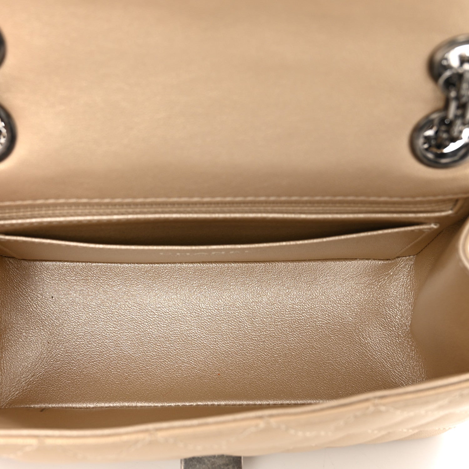 Chanel Metallic Sheepskin Quilted 2.55 Reissue Mini Flap Beige 6 of 10