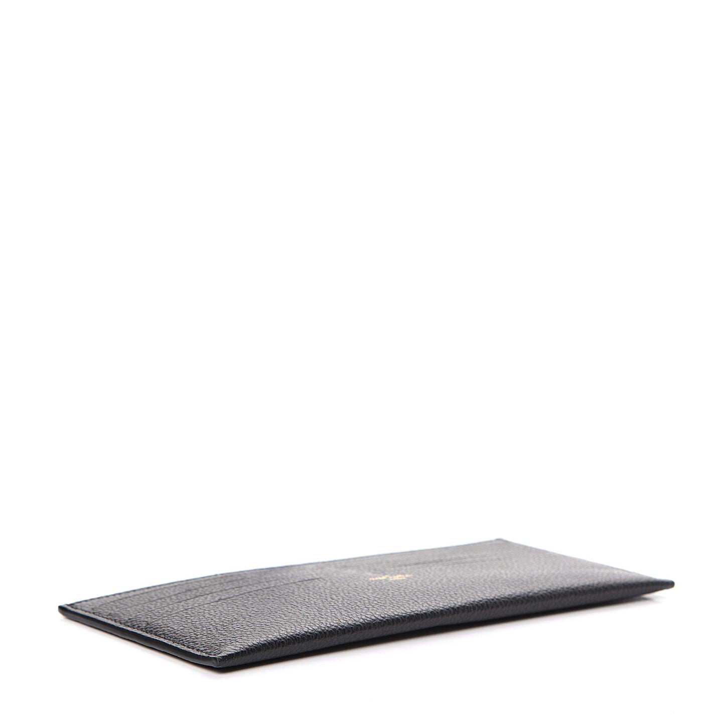 Calfskin Felicie Chain Wallet Card Holder Insert Black