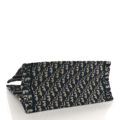 Christian Dior Oblique Medium Book Tote Blue Multicolor 4 of 8
