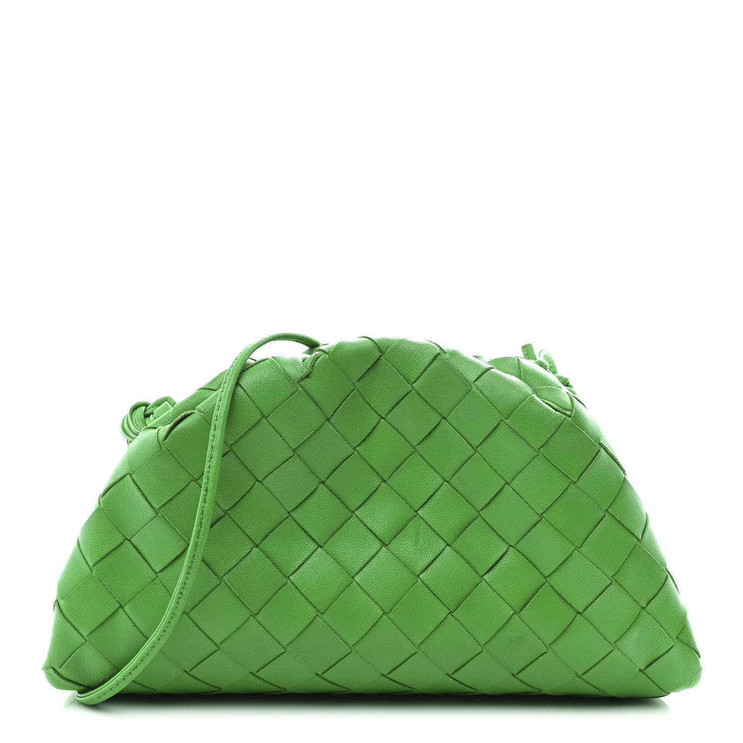 Bottega Veneta Nappa Intrecciato The Mini Pouch Clutch Parakeet 1 of 10