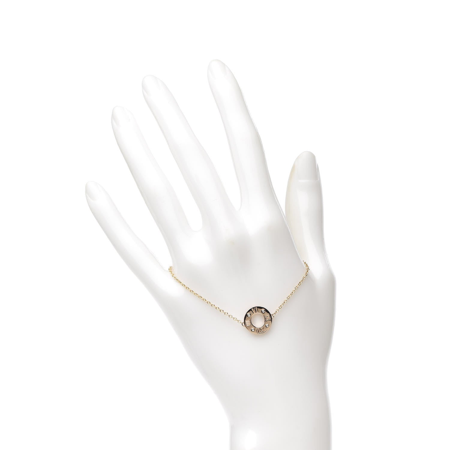Tiffany 18K Rose Gold Diamond Atlas Pierced Bracelet 2 of 6