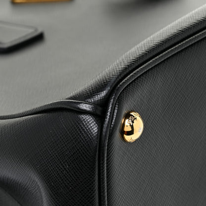 Prada Saffiano Medium Galleria Double Zip Tote Black 11 of 15