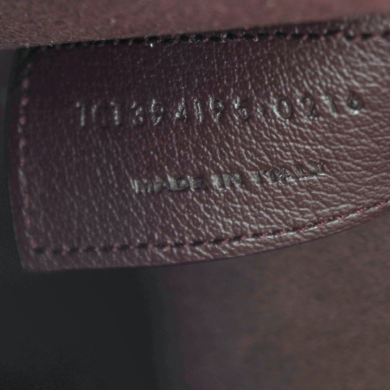 Saint Laurent Calfskin Large Shopping Tote Bordeaux 10 of 10
