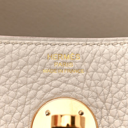Hermes Taurillon Clemence Lindy 26 Craie 6 of 11