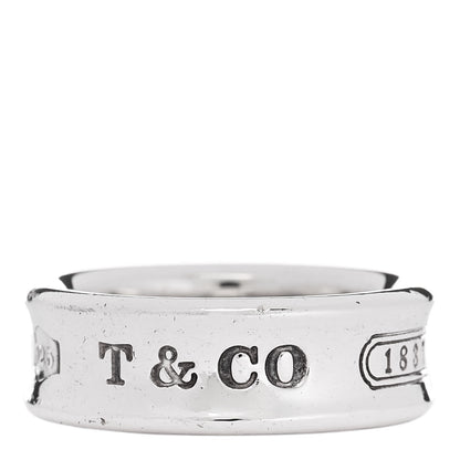 Tiffany Sterling Silver 1837 Band Ring 53 6.5 1 of 6