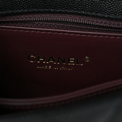 Chanel Caviar Quilted Mini Coco Chain Handle Flap Black 6 of 10