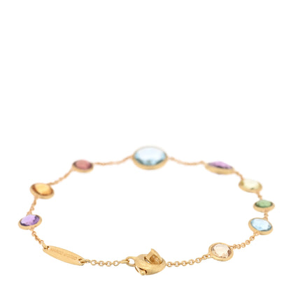 Marco Bicego 18K Yellow Gold Multi Gemstone Jaipur Color Bracelet 2 of 3