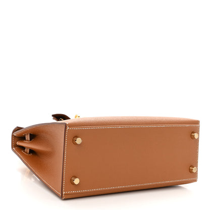 Hermes Epsom Kelly Sellier 25 Gold 4 of 10