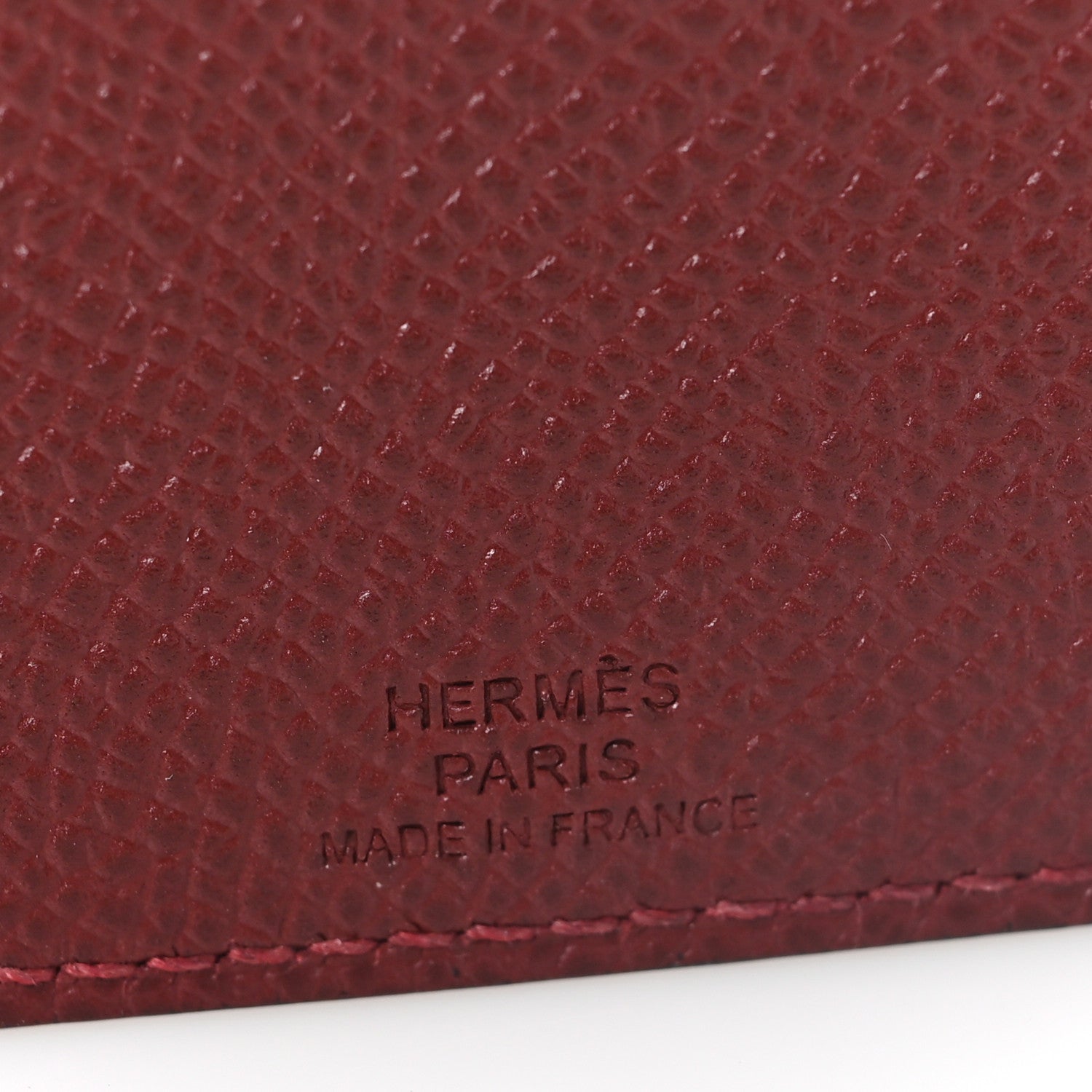 Hermes Epsom Tarmac PM Passport Holder Rouge H 6 of 7