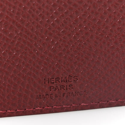 Hermes Epsom Tarmac PM Passport Holder Rouge H 6 of 7