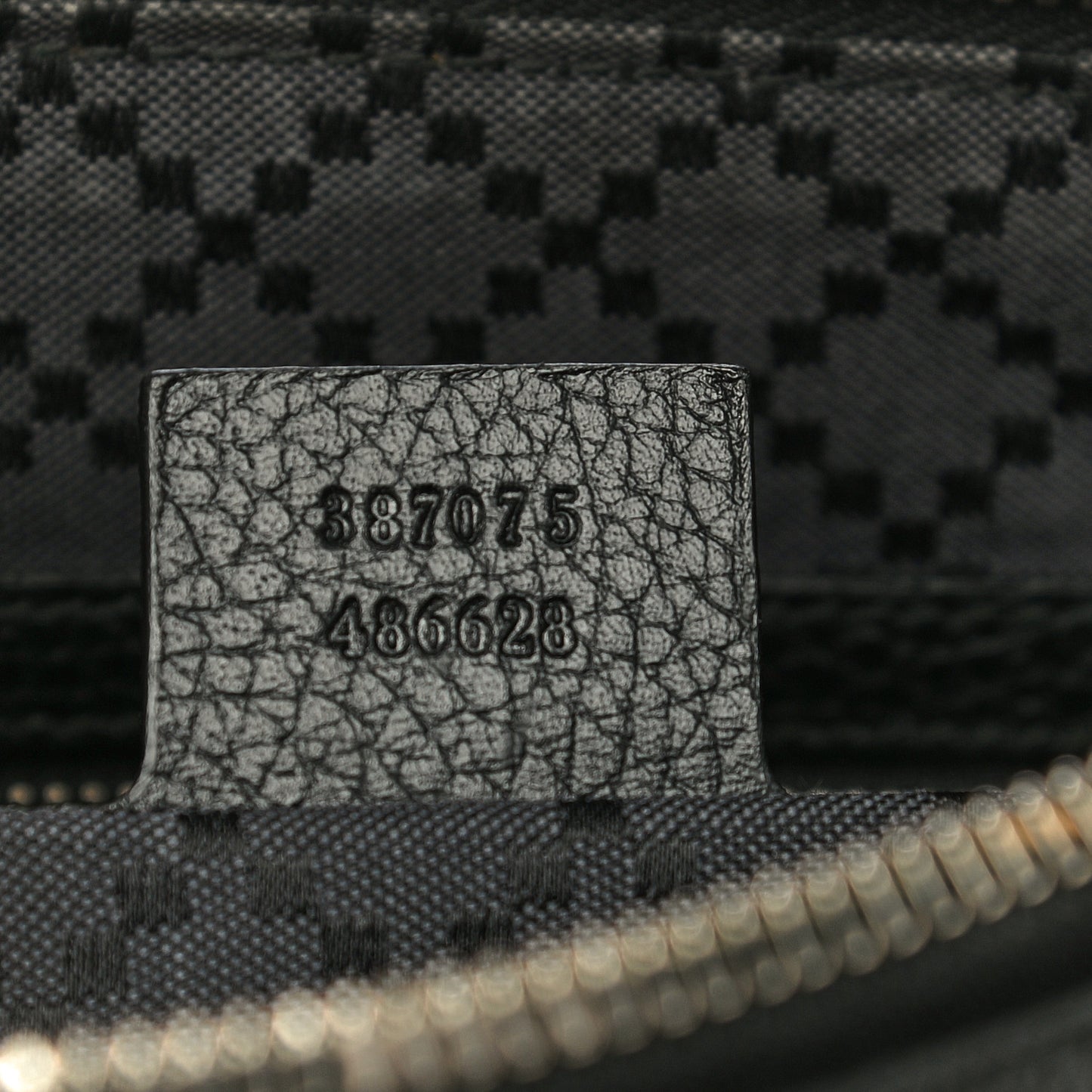 Pebbled Calfskin Clutch Black