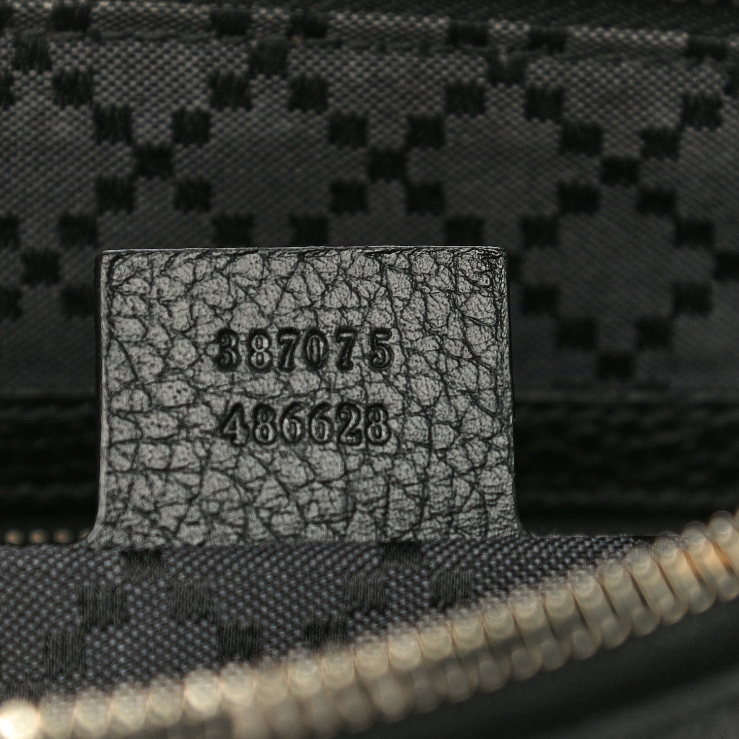 Gucci Pebbled Calfskin Clutch Black 6 of 14