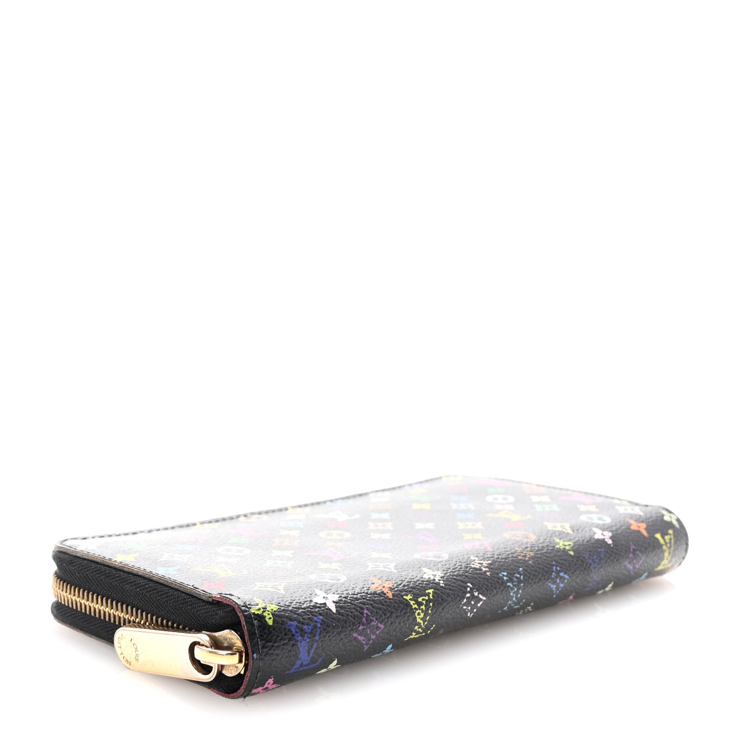 Louis Vuitton Monogram Multicolor Zippy Wallet Black Grenade 4 of 6