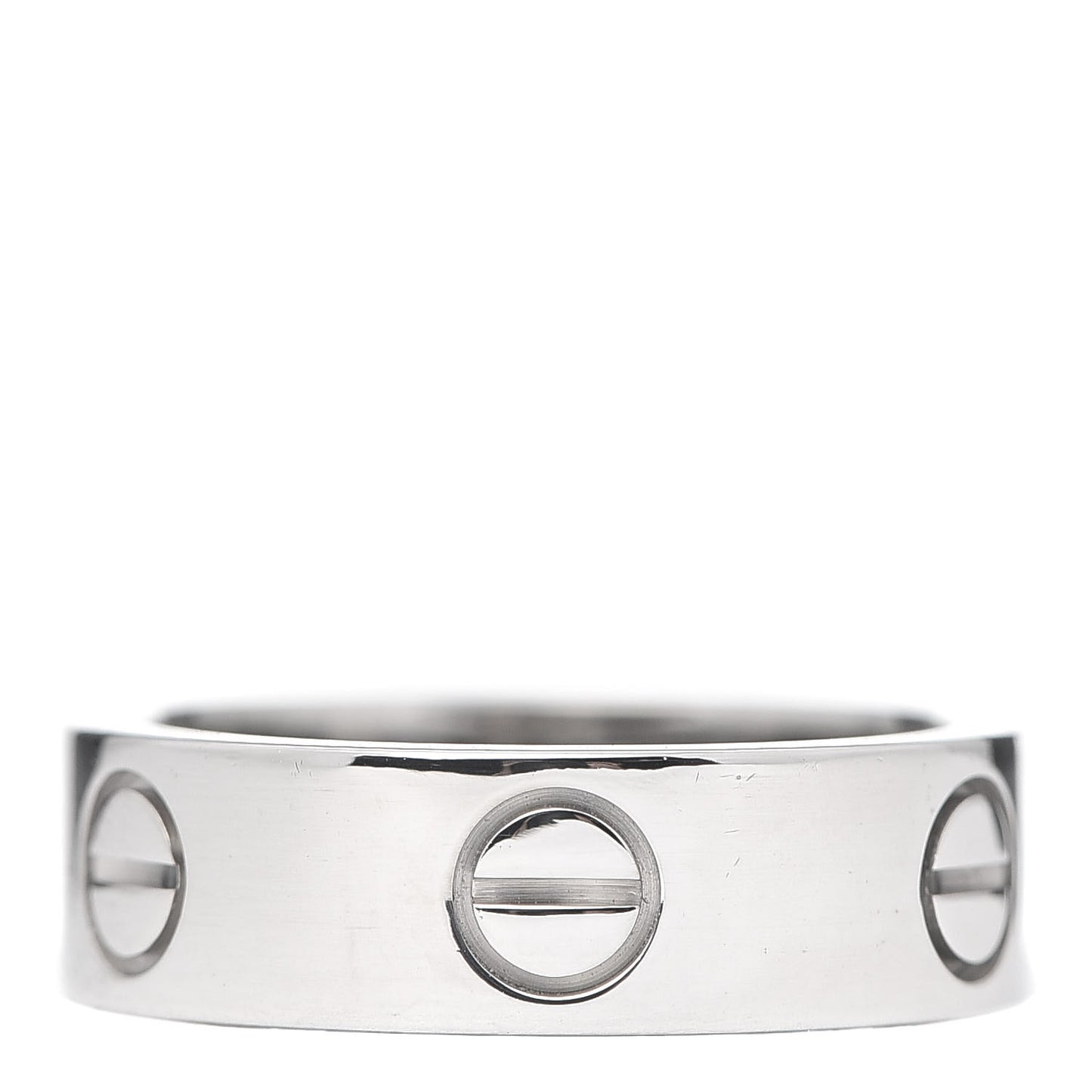 18K White Gold 5.5mm LOVE Ring 50 5.25