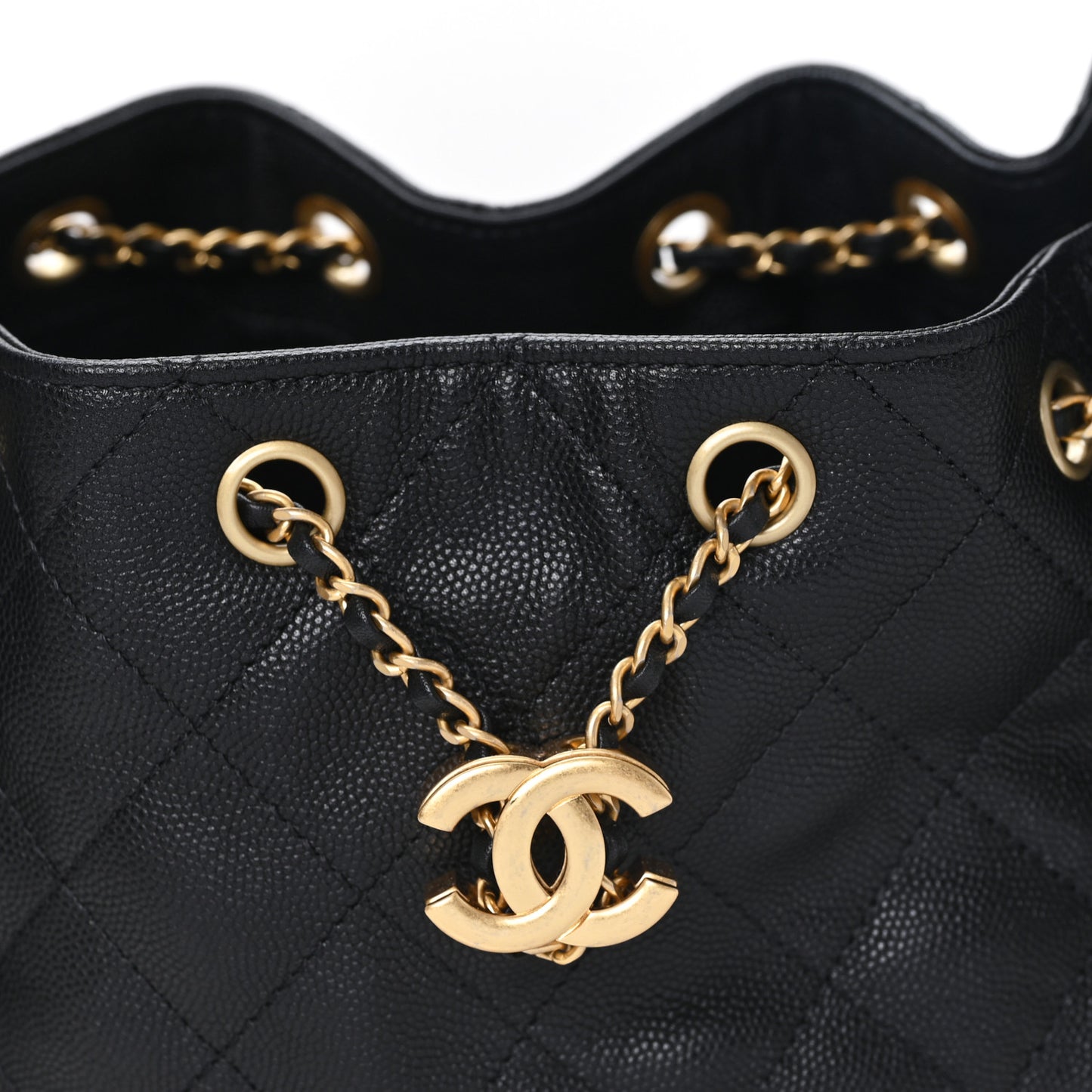 Caviar Quilted Small Chanel 25 Handbag Black
