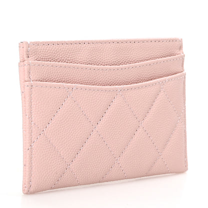 Chanel Caviar Quilted Card Holder Light Pink 3 of 10