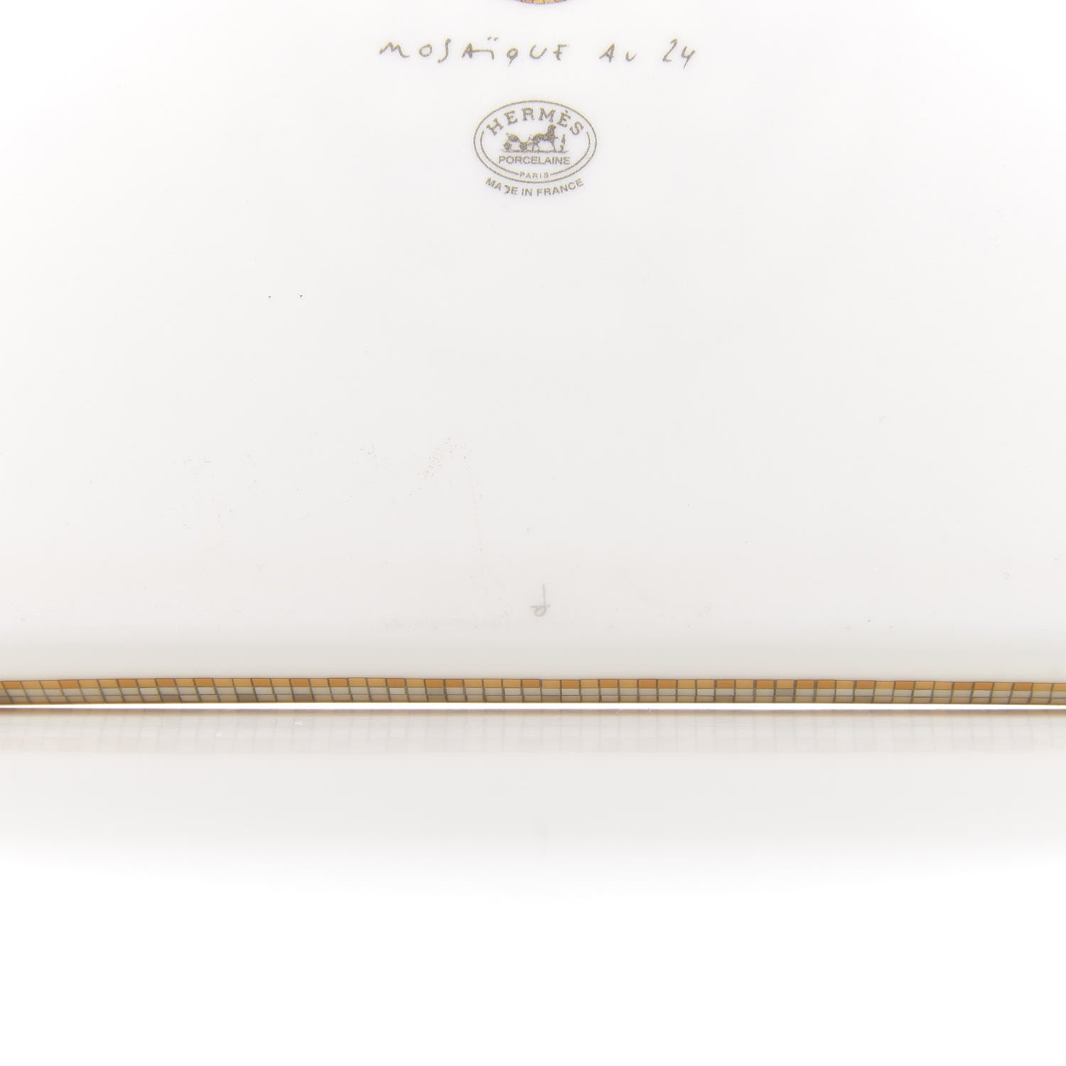 Hermes Porcelain Mosaique au 24 Sushi Plate 4 of 6