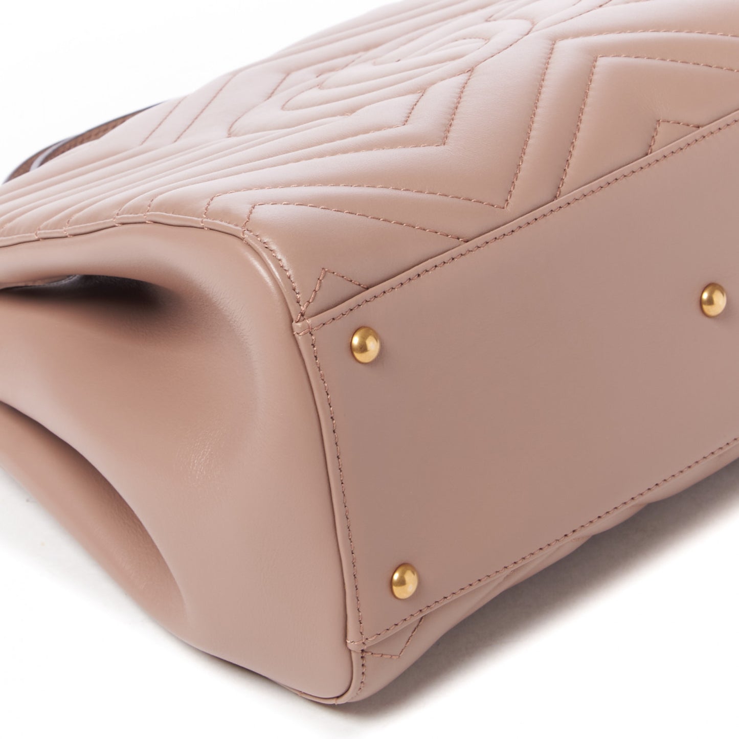 Calfskin Matelasse Small GG Marmont Tote Porcelain Rose
