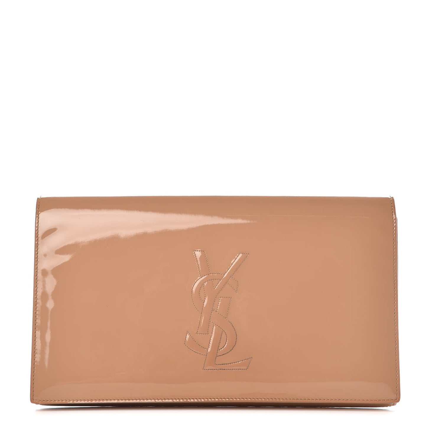 Patent Calfskin Monogram Large Belle De Jour Clutch Chair