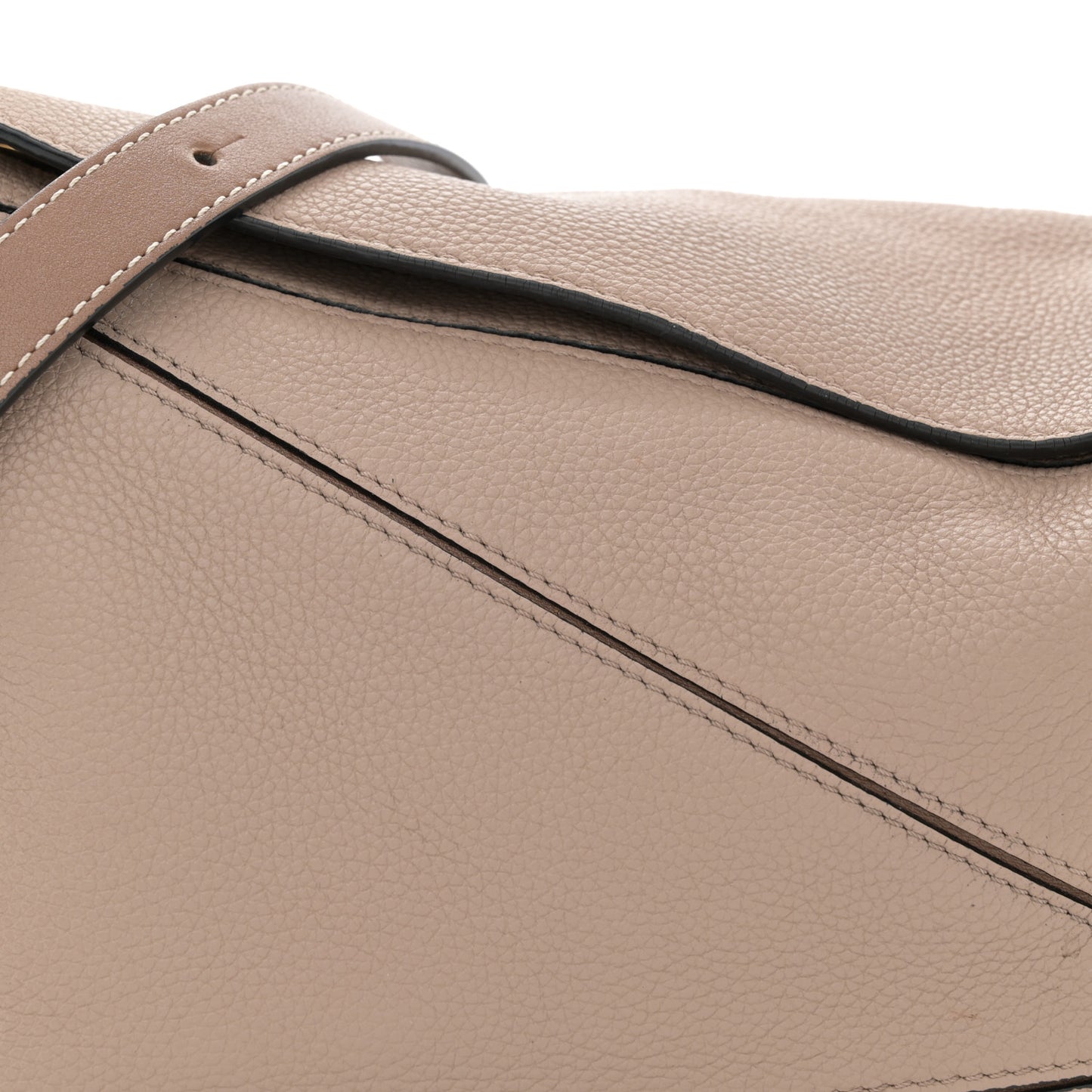 Grained Calfskin Small Puzzle Bag Sand Mink