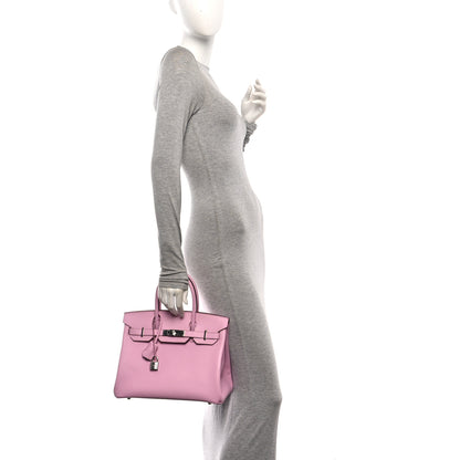 Hermes Epsom Birkin 30 Mauve Sylvestre 2 of 11