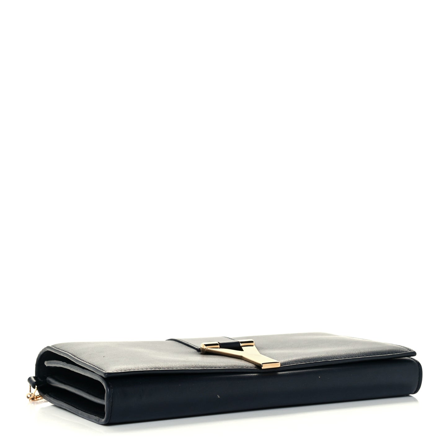 Calfskin Classic Y Ligne Chain Wallet Black