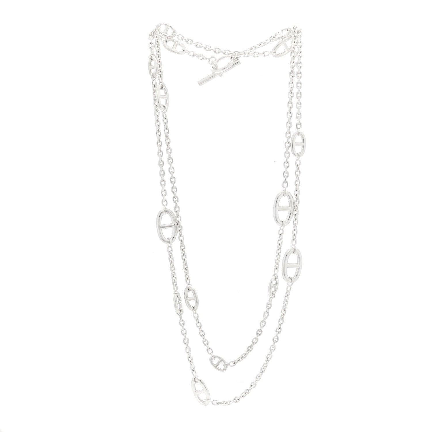 Hermes Sterling Silver Farandole Necklace 120 2 of 5