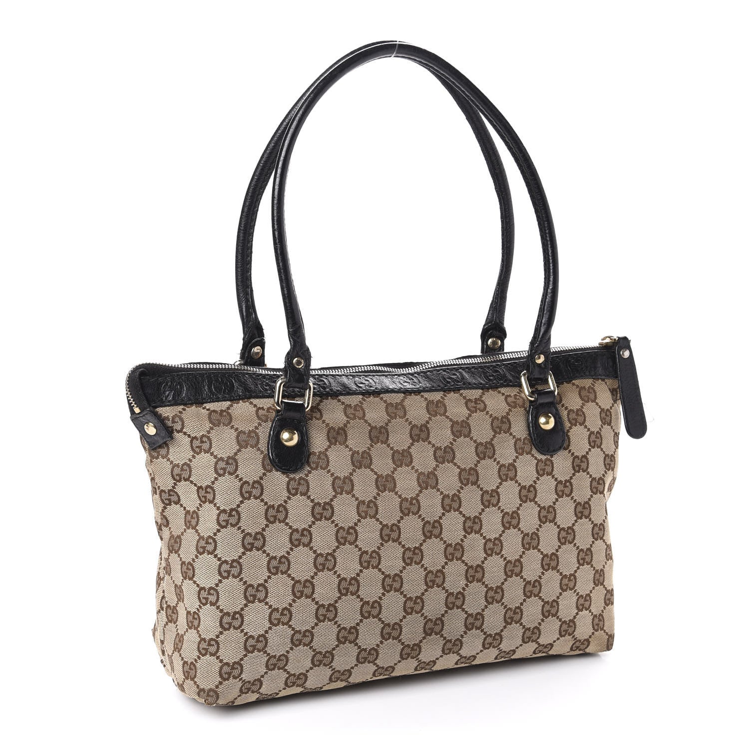 Gucci Monogram Medium Sukey Top Handle Brown 3 of 15