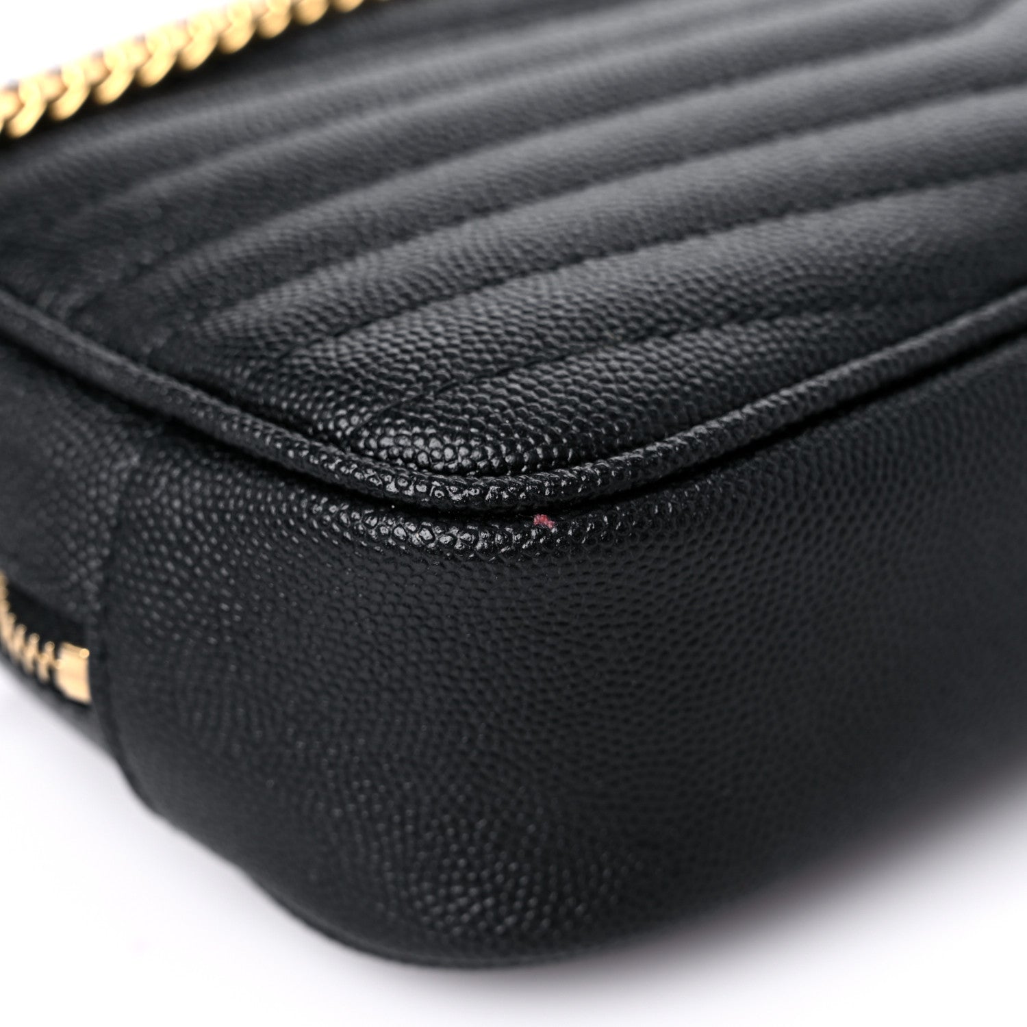 Saint Laurent Grain De Poudre Matelasse Monogram Mini Lou Camera Bag Black 9 of 18