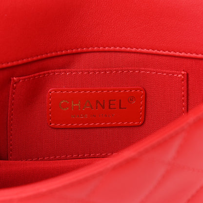 Chanel Calfskin Quilted Mini Flap Bag Red 6 of 12