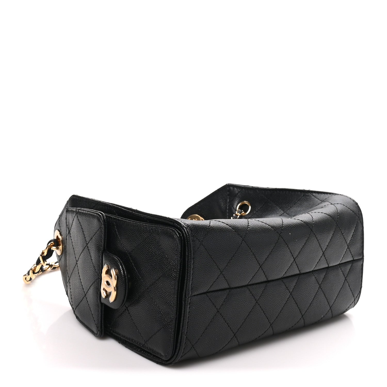 Chanel Caviar Quilted Mini Chanel 25 Handbag Black 3 of 10