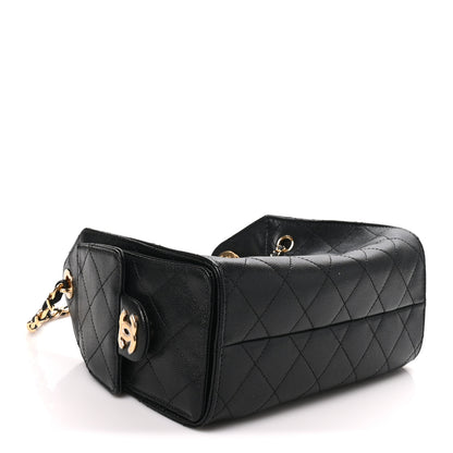 Chanel Caviar Quilted Mini Chanel 25 Handbag Black 3 of 10