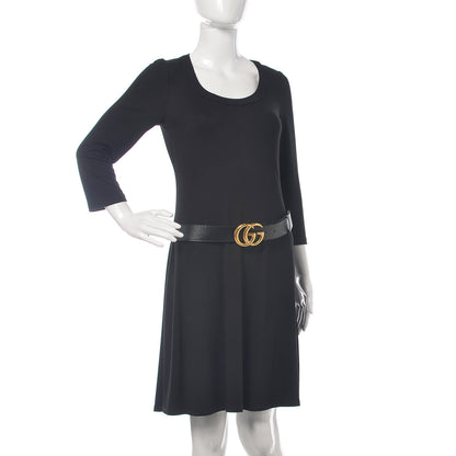 Gucci Textured Calfskin Double G 40mm Belt 90 36 Black 2 of 7