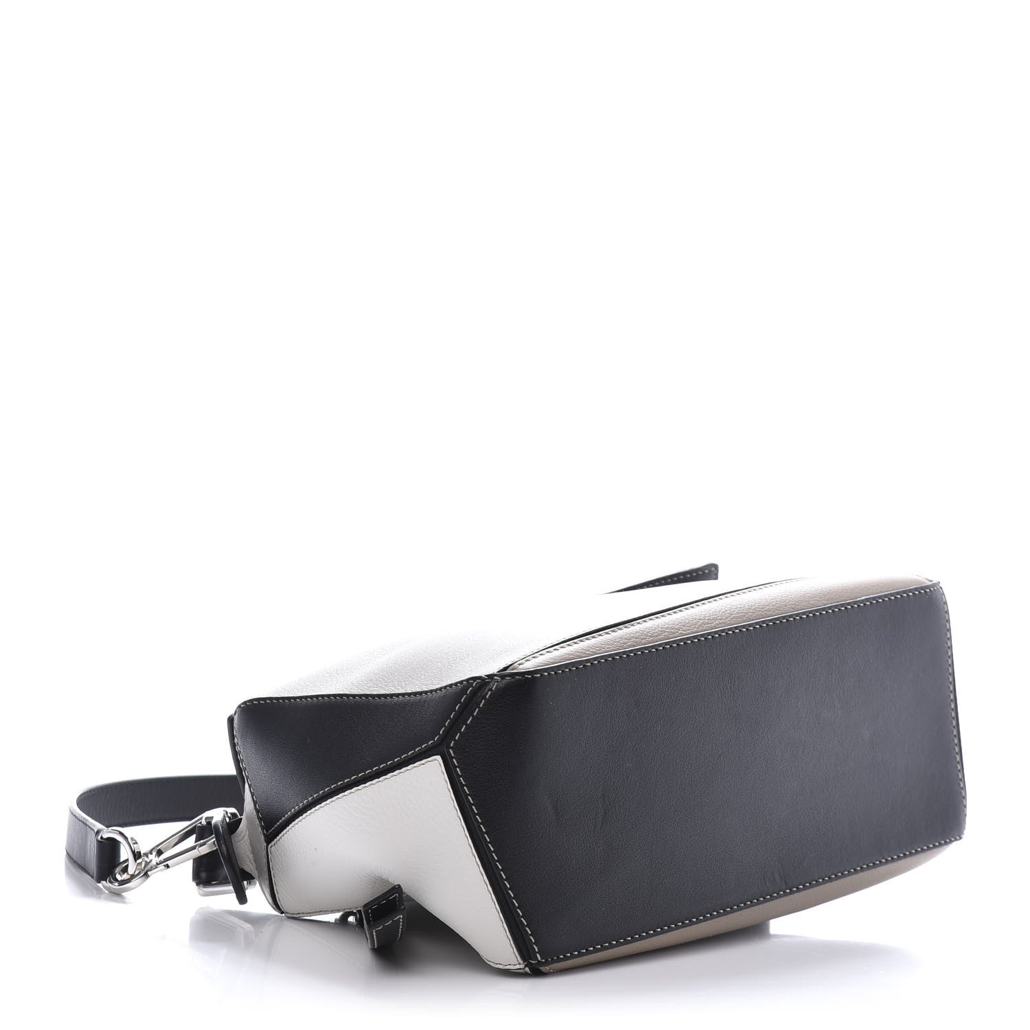 Loewe Calfskin Small Puzzle Bag Black Taupe 4 of 16