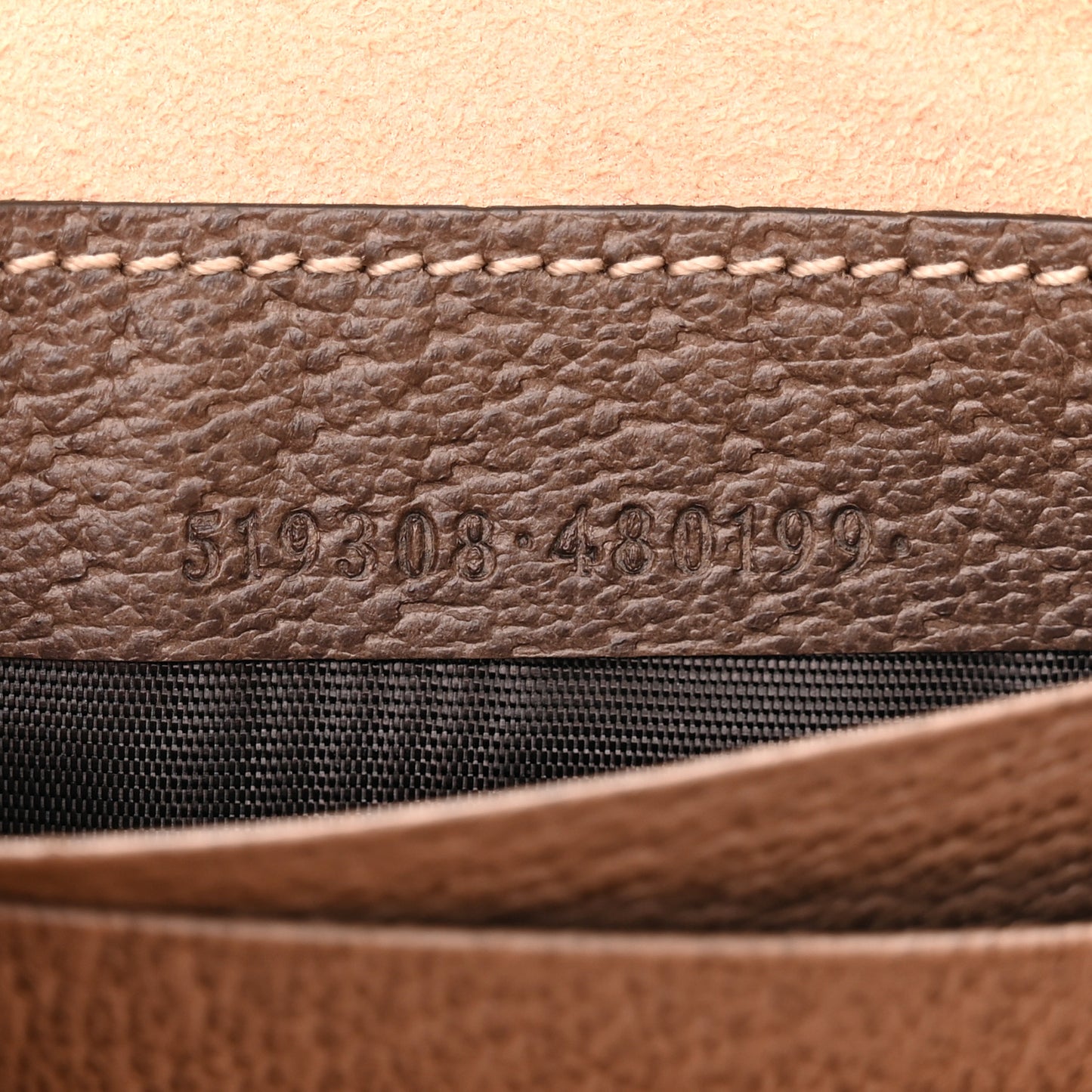 GG Supreme Monogram Ophidia Belted iPhone Case 85 34 Dark Brown