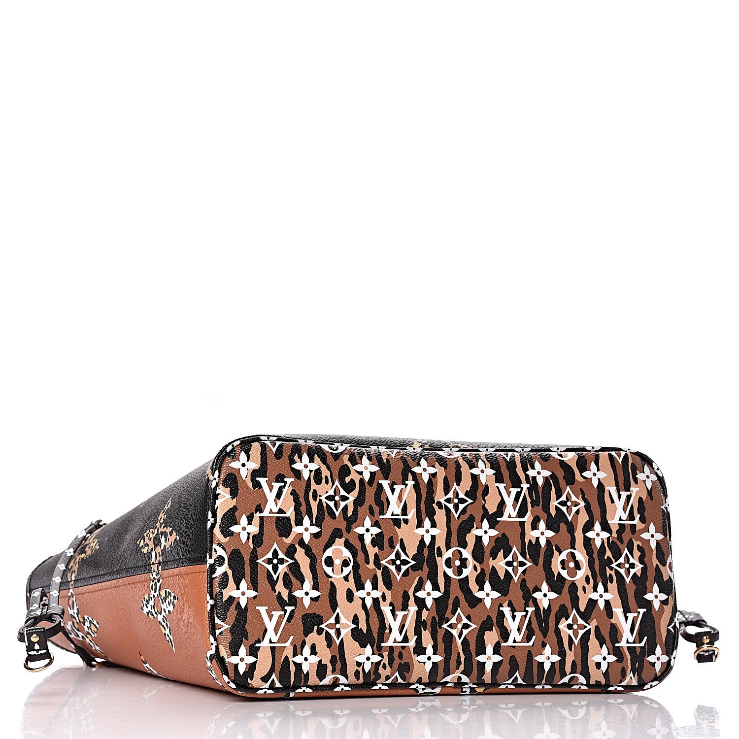 Louis Vuitton Monogram Giant Jungle Neverfull MM Black 5 of 11