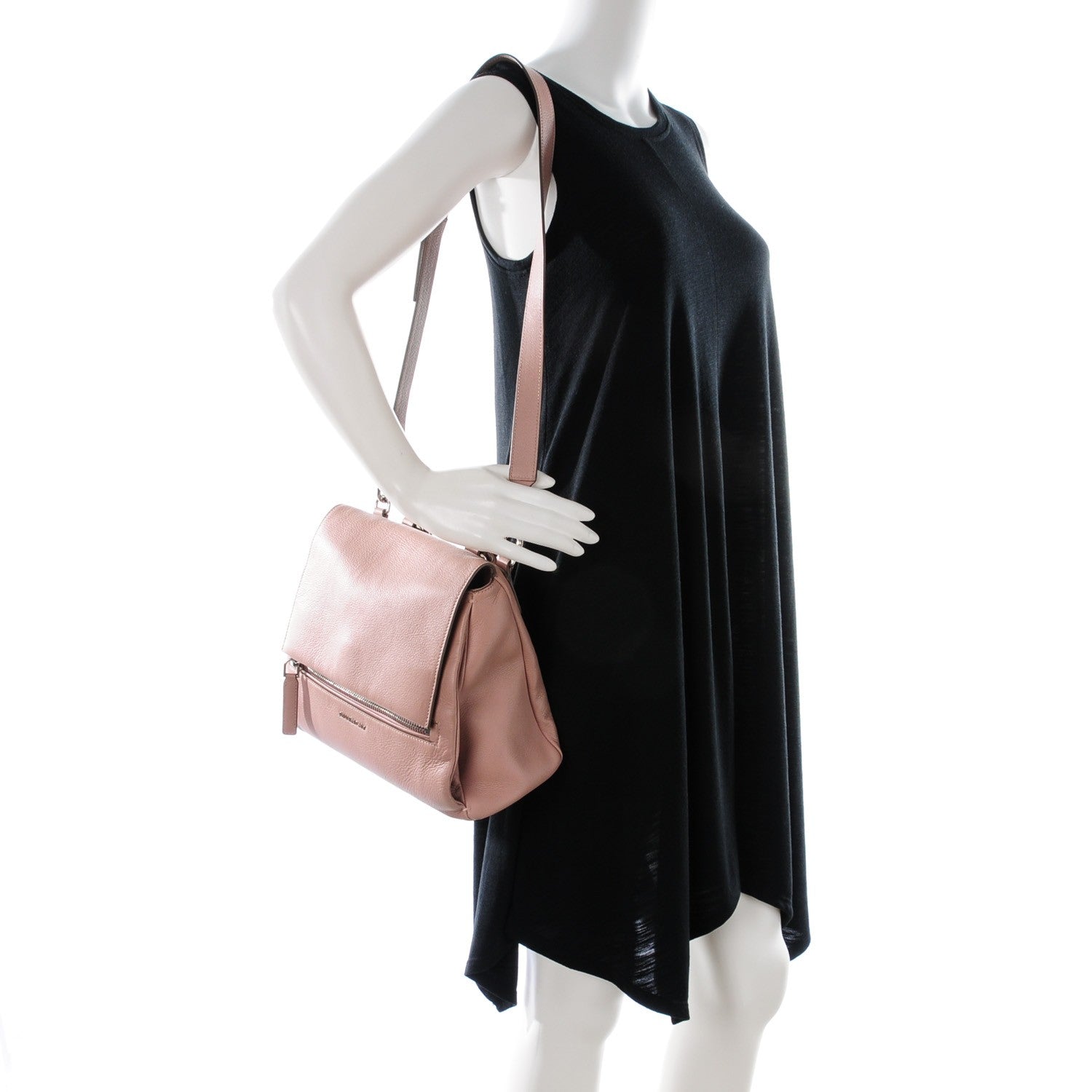 Givenchy Calfskin Small Pandora Pure Flap Bag Powder Pink 2 of 7