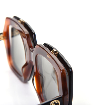 Gucci Acetate Oversized Flip Up Sunglasses GG0088S Tortoise Black 9 of 12