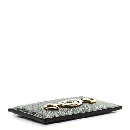 Gucci Grainy Calfskin Zumi Card Holder Vintage Green 4 of 6