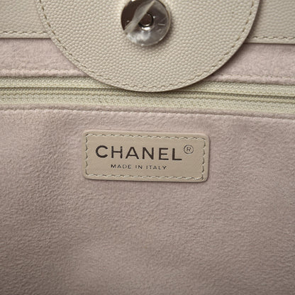 Chanel Caviar Large Studded Deauville Tote Beige 6 of 13
