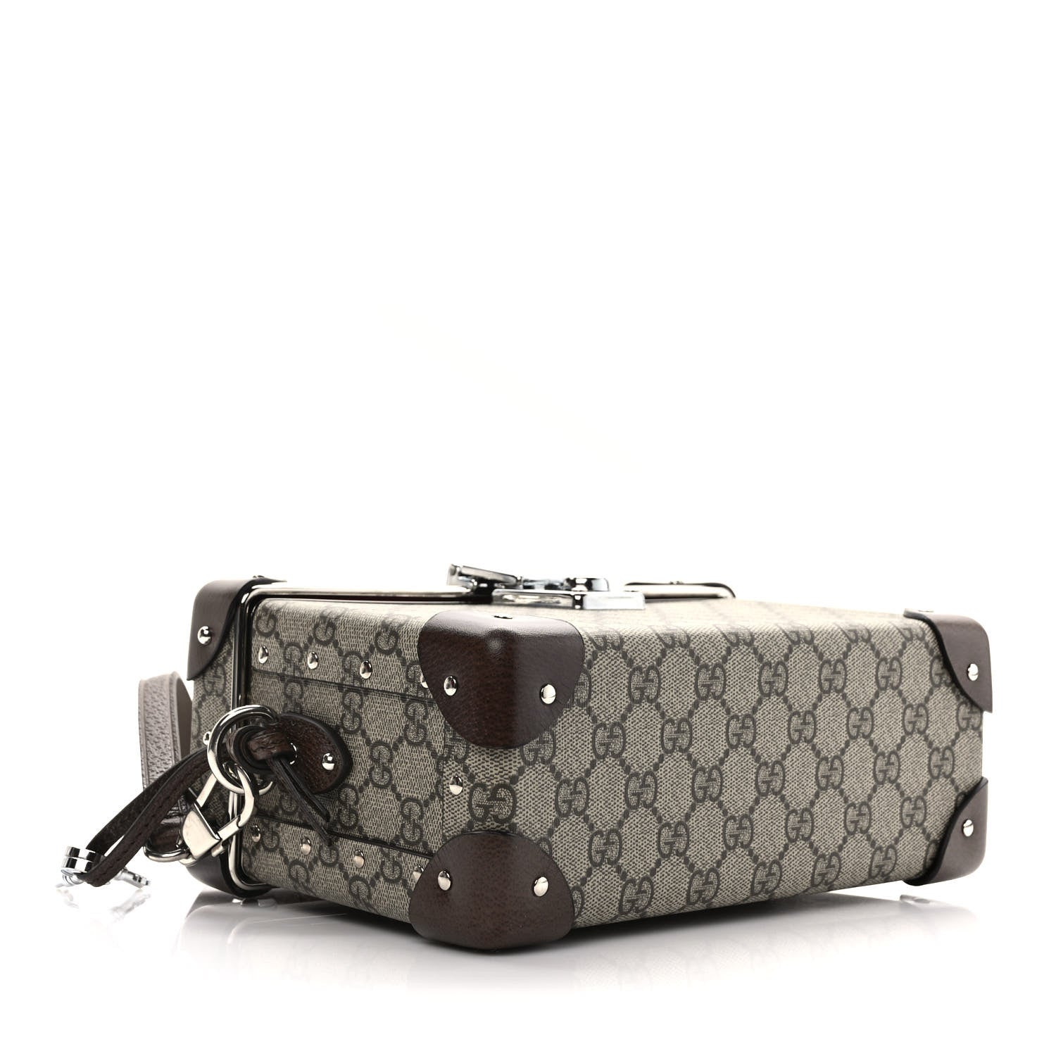 Gucci GG Supreme Monogram Globe-Trotter Beauty Case Brown 4 of 10