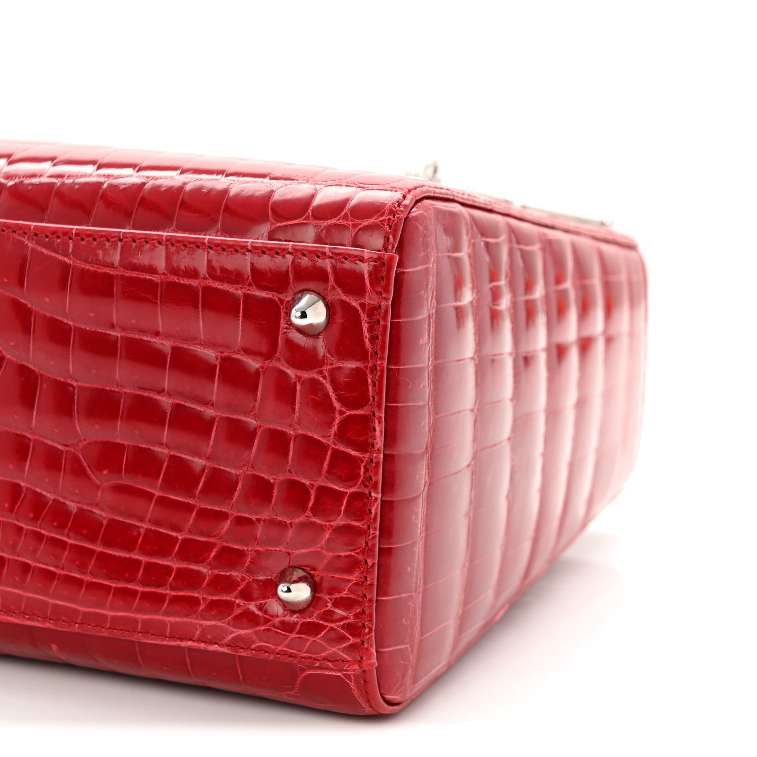 Christian Dior Alligator Medium Lady Dior Red 10 of 10