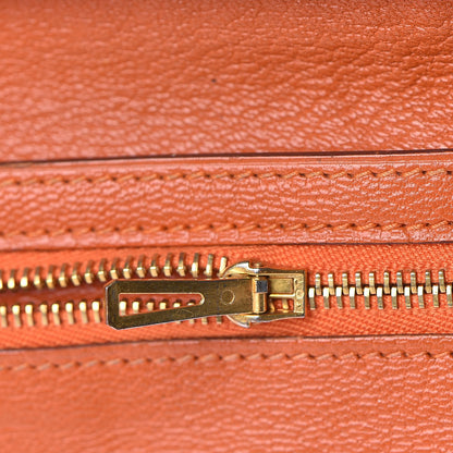 Hermes Shiny Niloticus Crocodile 18K Gold Diamond Bearn Wallet Orange 10 of 17