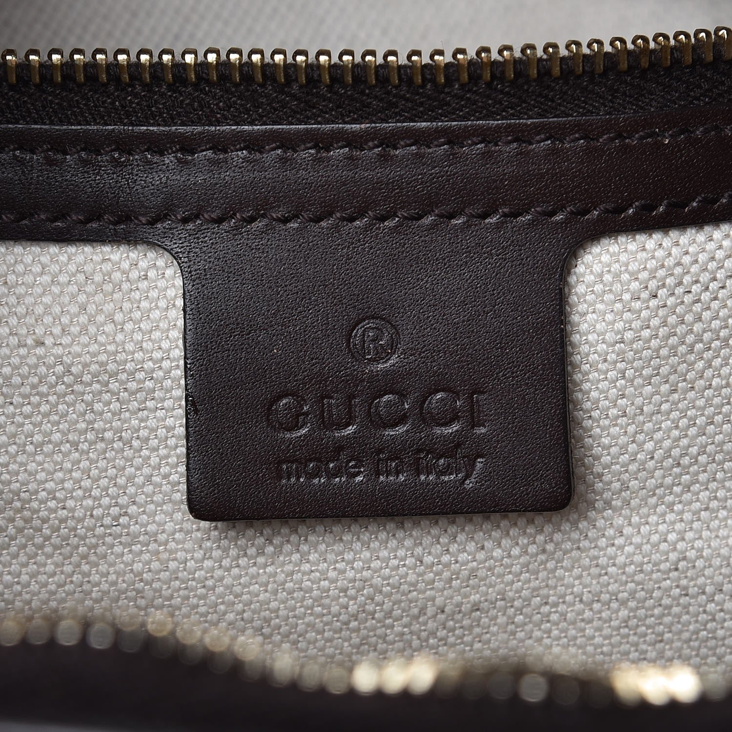 Gucci Monogram Vintage Web Medium Hobo Dark Brown 6 of 12