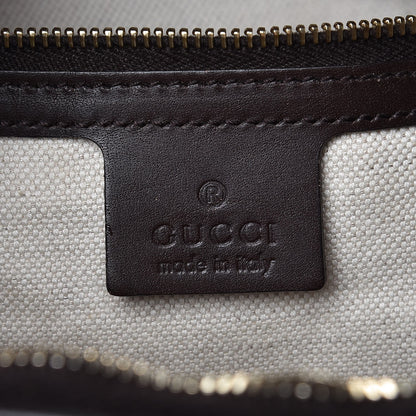 Gucci Monogram Vintage Web Medium Hobo Dark Brown 6 of 12