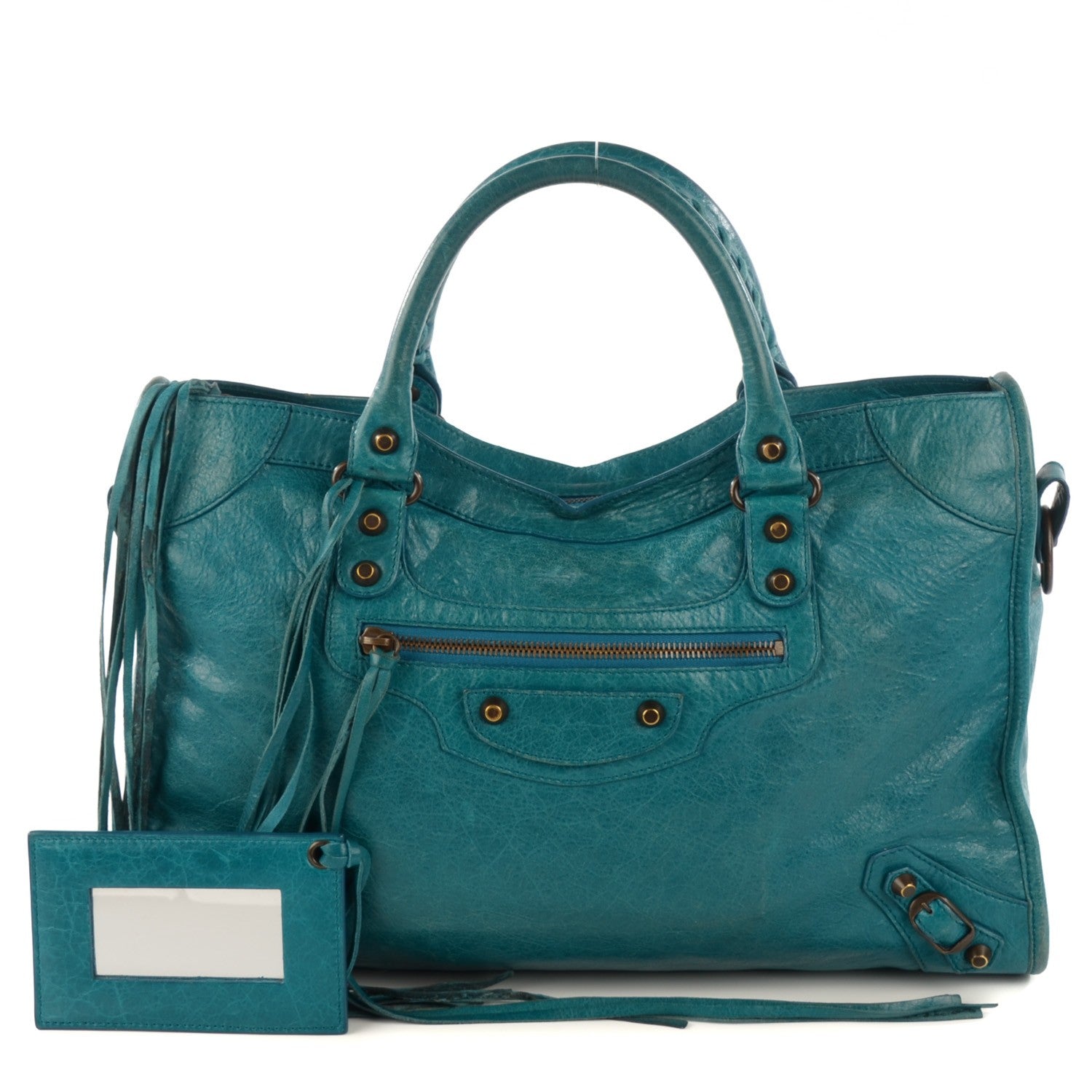 Balenciaga Agneau Classic Hardware City Lagon 1 of 16