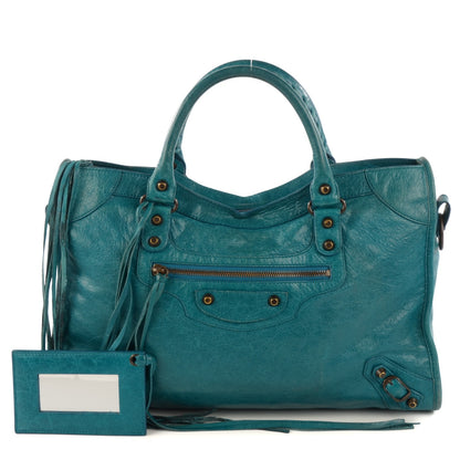 Balenciaga Agneau Classic Hardware City Lagon 1 of 16