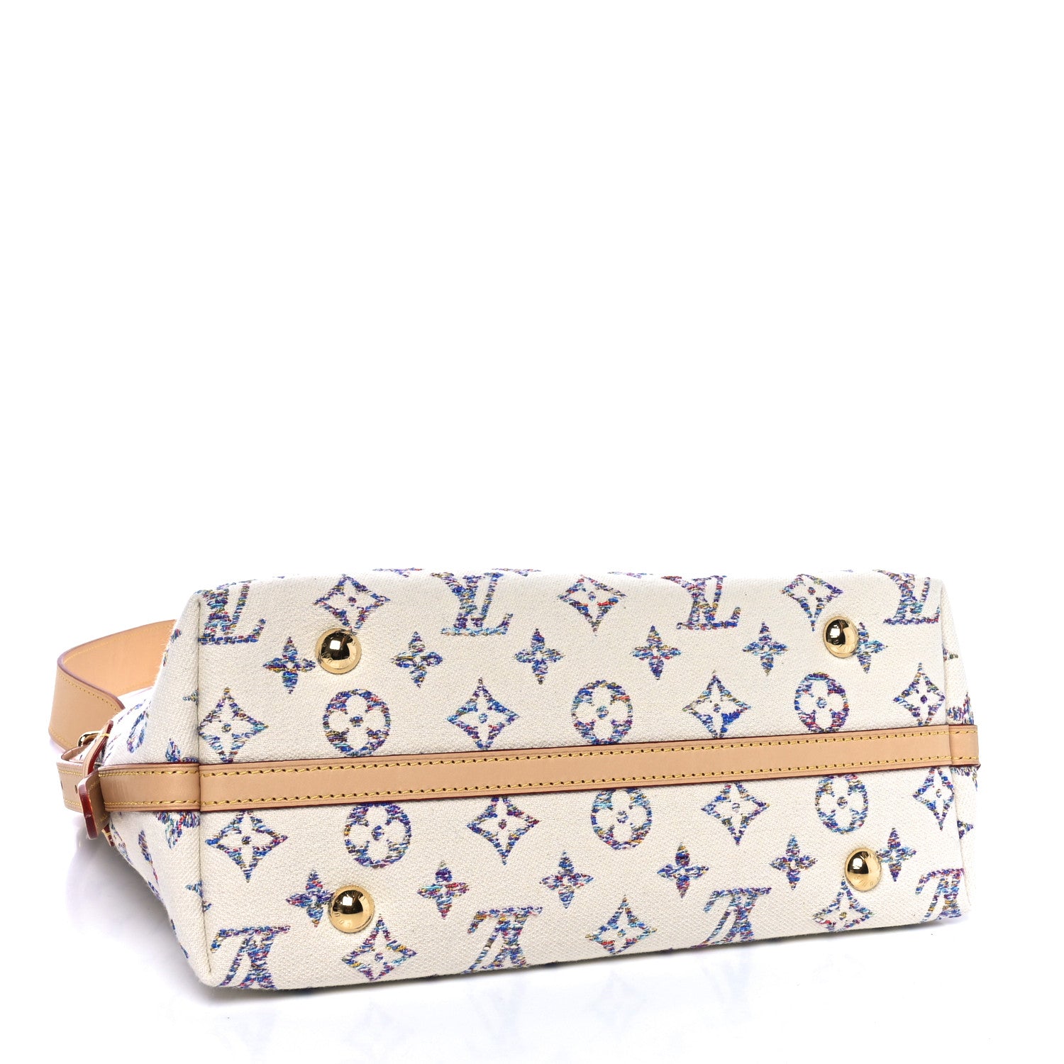 Louis Vuitton Monogram Jacquard CarryAll PM Multicolor Beige 4 of 10